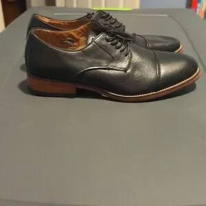 EUC Florsheim black  dress shoes, size 8.5 NO BOX FLORSHEIM Black Leather Lace up Dress Shoes Mens size 10.5  main image 2